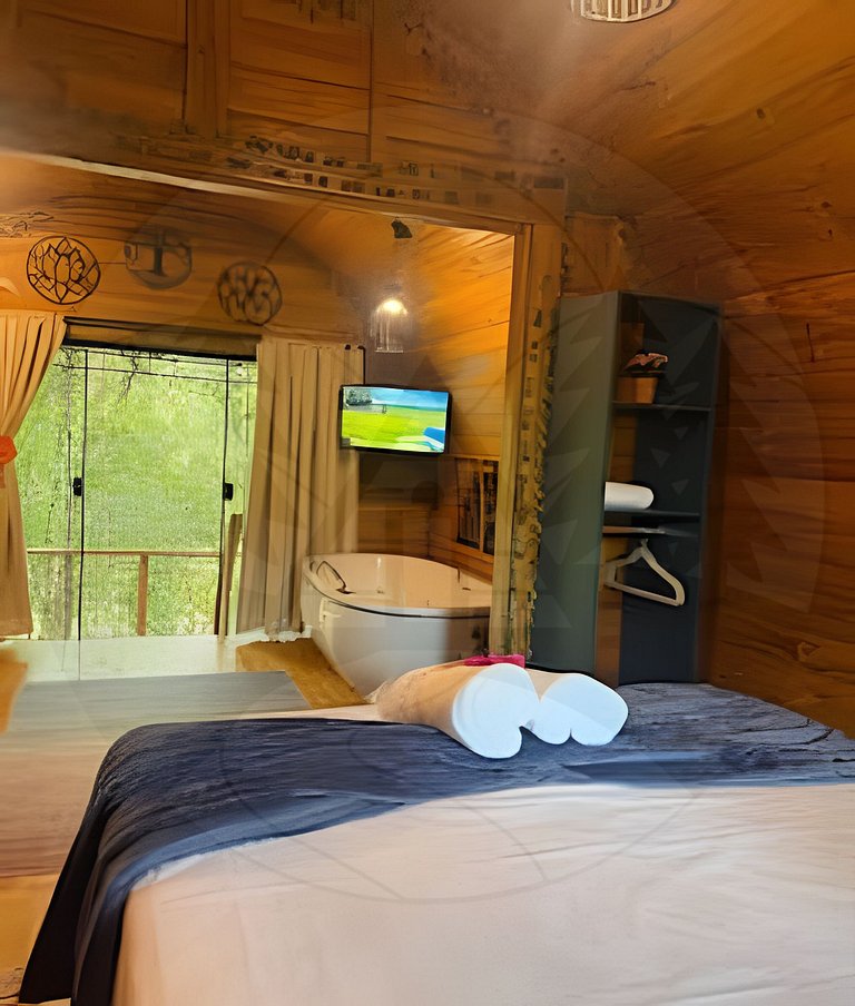 Cabana Lago Encantado Hidromassagem/Café da Manhã