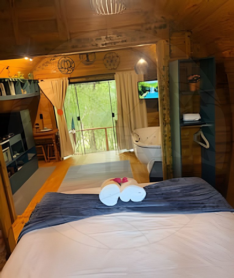 Cabana Lago Encantado Hidromassagem/Café da Manhã