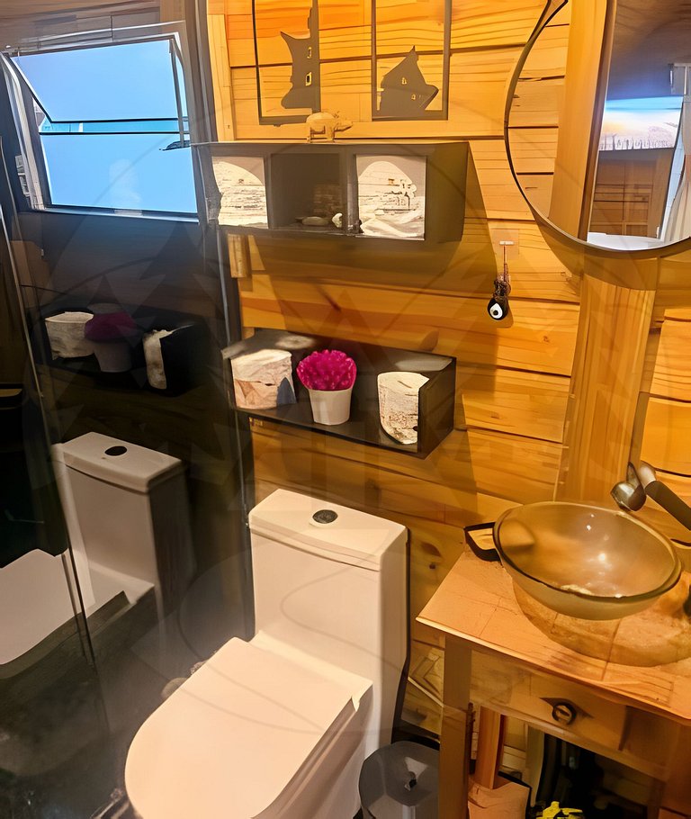 Cabana do Bosque com Hidromassagem e Café da manhã