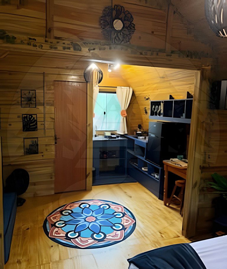 Cabana do Bosque com Hidromassagem e Café da manhã