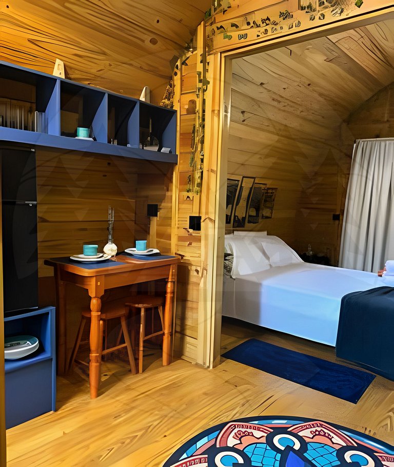 Cabana do Bosque com Hidromassagem e Café da manhã