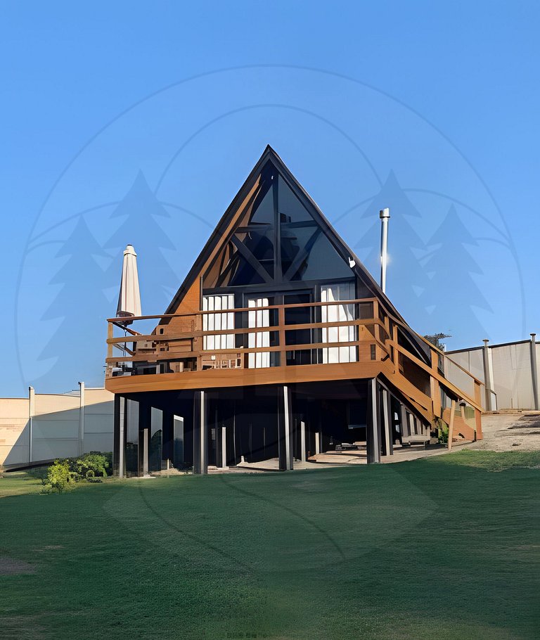 Cabana c/ Hidro, Lareira e Café na Rota do Vinho