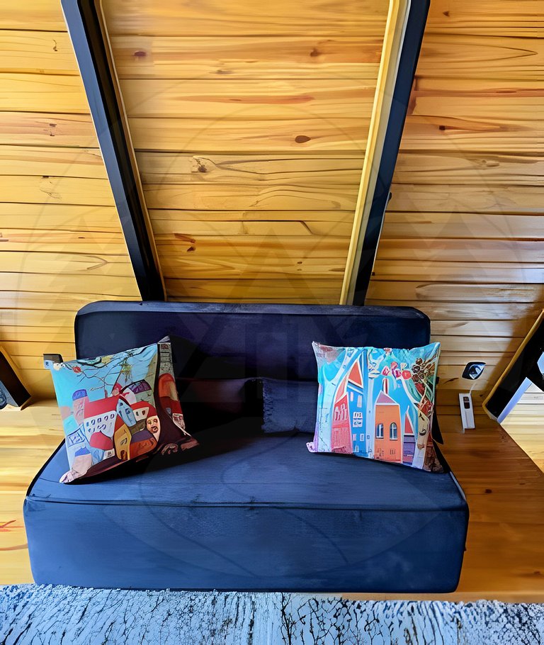 Cabana c/ Hidro, Lareira e Café na Rota do Vinho