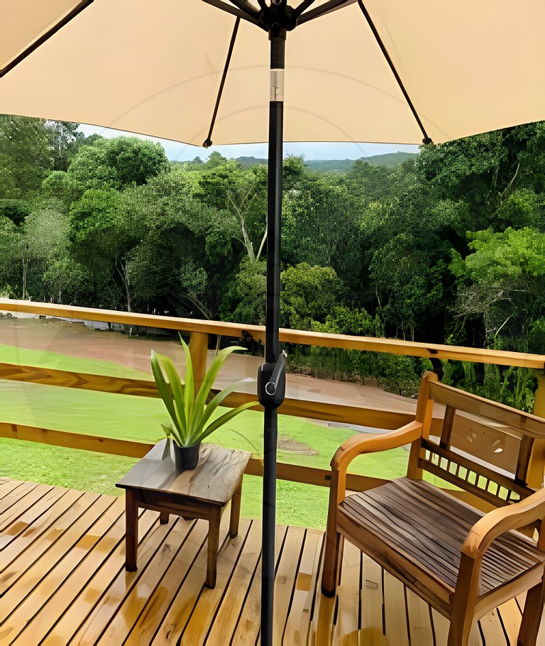 Cabana c/ Hidro, Lareira e Café na Rota do Vinho