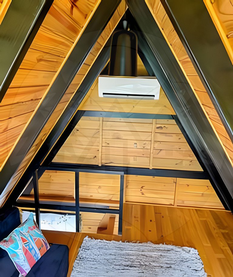 Cabana c/ Hidro, Lareira e Café na Rota do Vinho