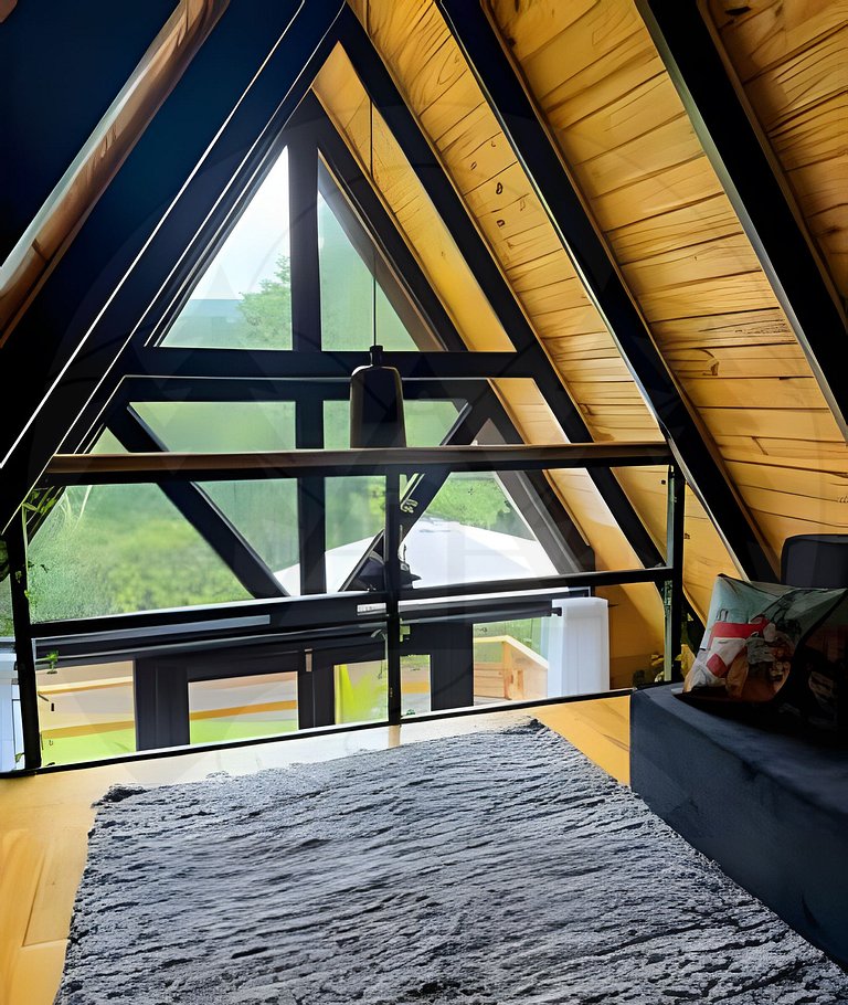 Cabana c/ Hidro, Lareira e Café na Rota do Vinho