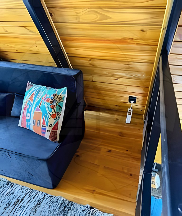 Cabana c/ Hidro, Lareira e Café na Rota do Vinho