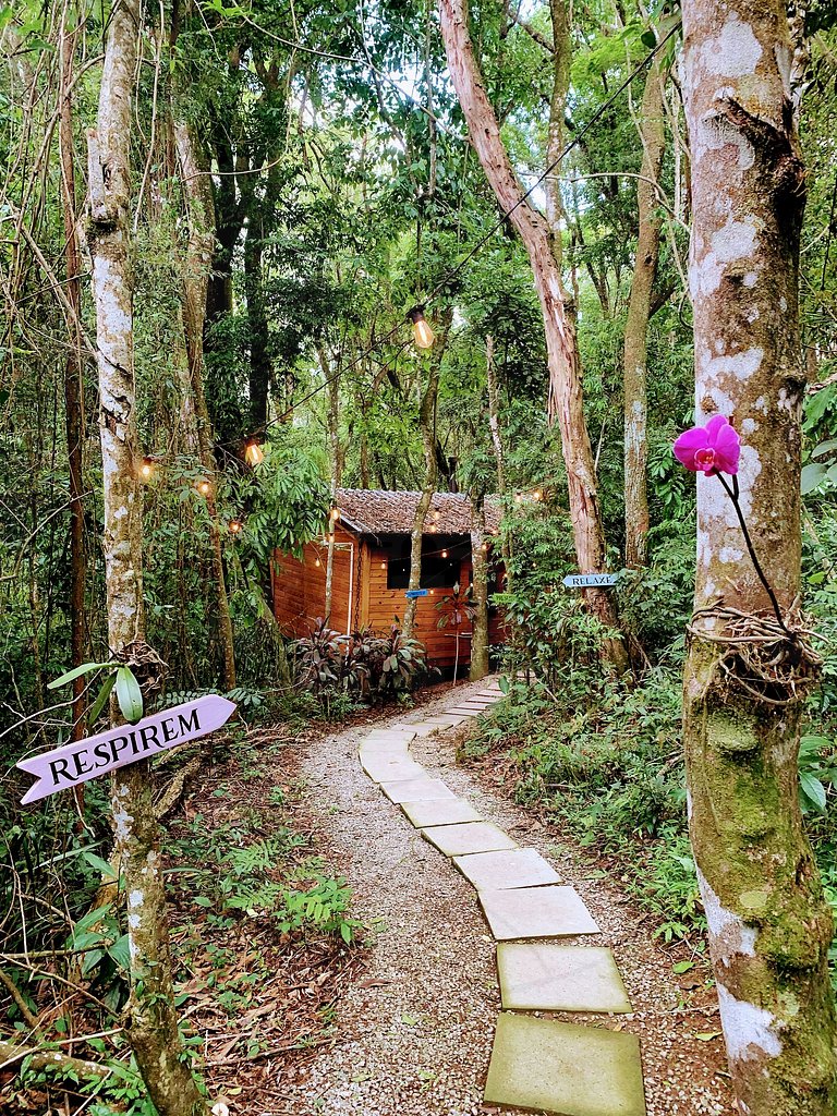 Cabana na Serra da Cantareira com Hidro e Lareira