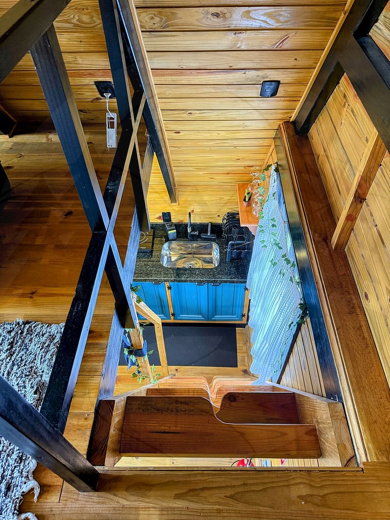 Cabana c/ Hidro, Lareira e Café na Rota do Vinho