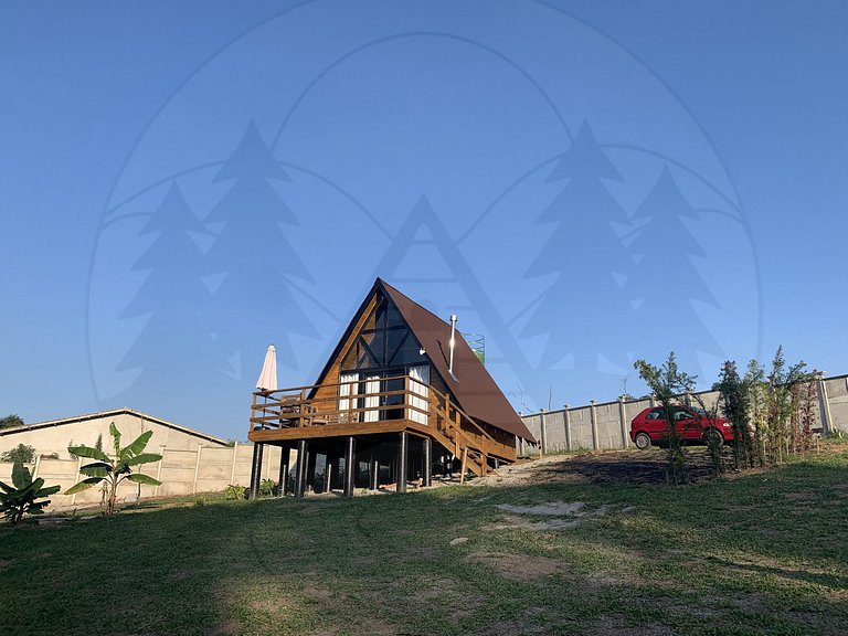 Cabana c/ Hidro, Lareira e Café na Rota do Vinho