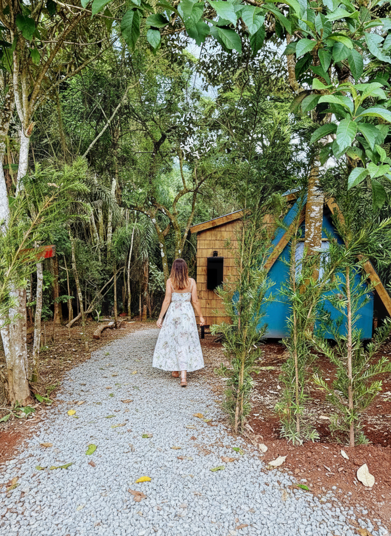 Cabana c/ Banheira e Lareira na Rota do Vinho