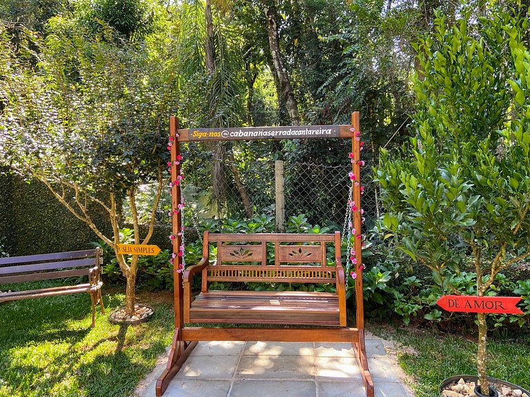 Refúgio com Hidro e Lareira na Serra da Cantareira